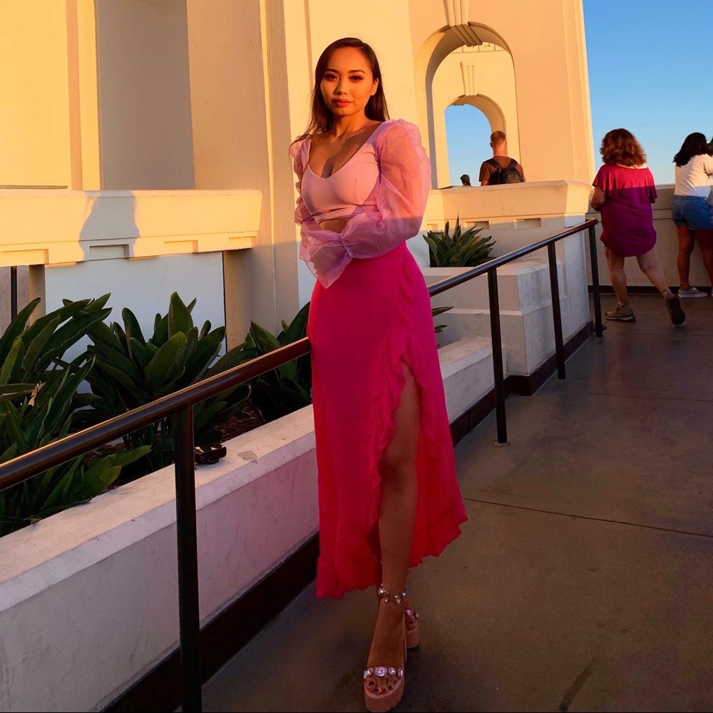 Lovers + Friends Waves For Days Wrap Skirt